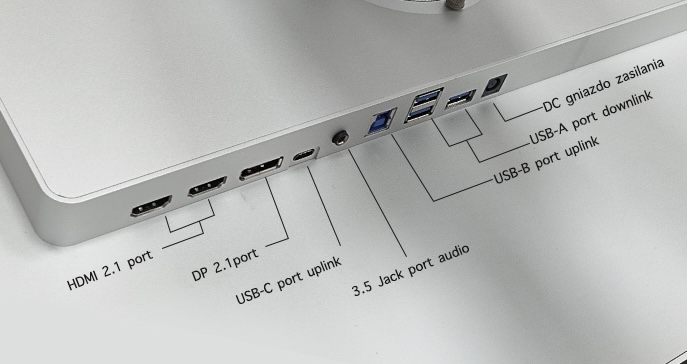 Kuycon Q32L Złącza